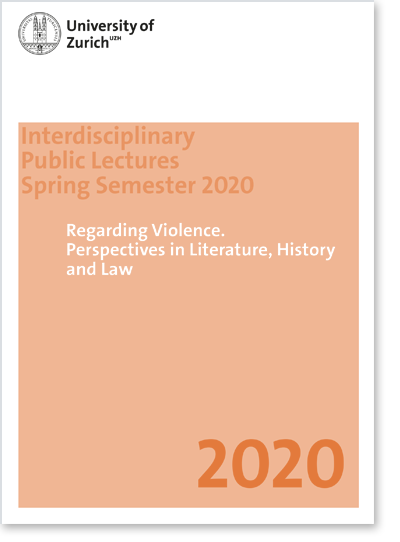 Regarding Violence. Perspectives in Literature, History and Law (Cover Flyer)