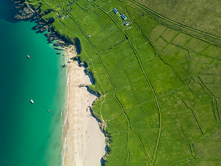 Luftaufnahme Küste Irlands