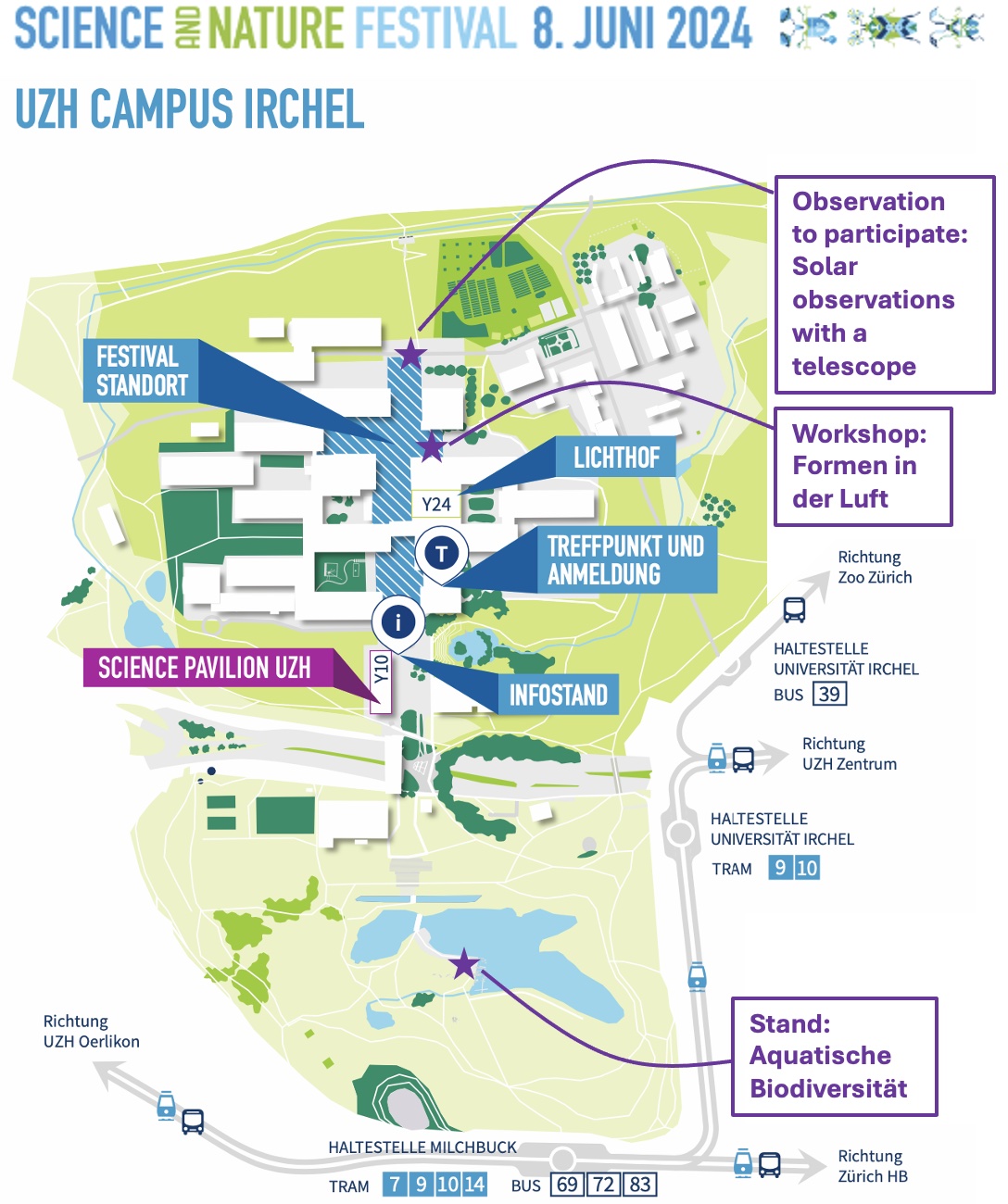 Site map of Science and Nature Festival 2024