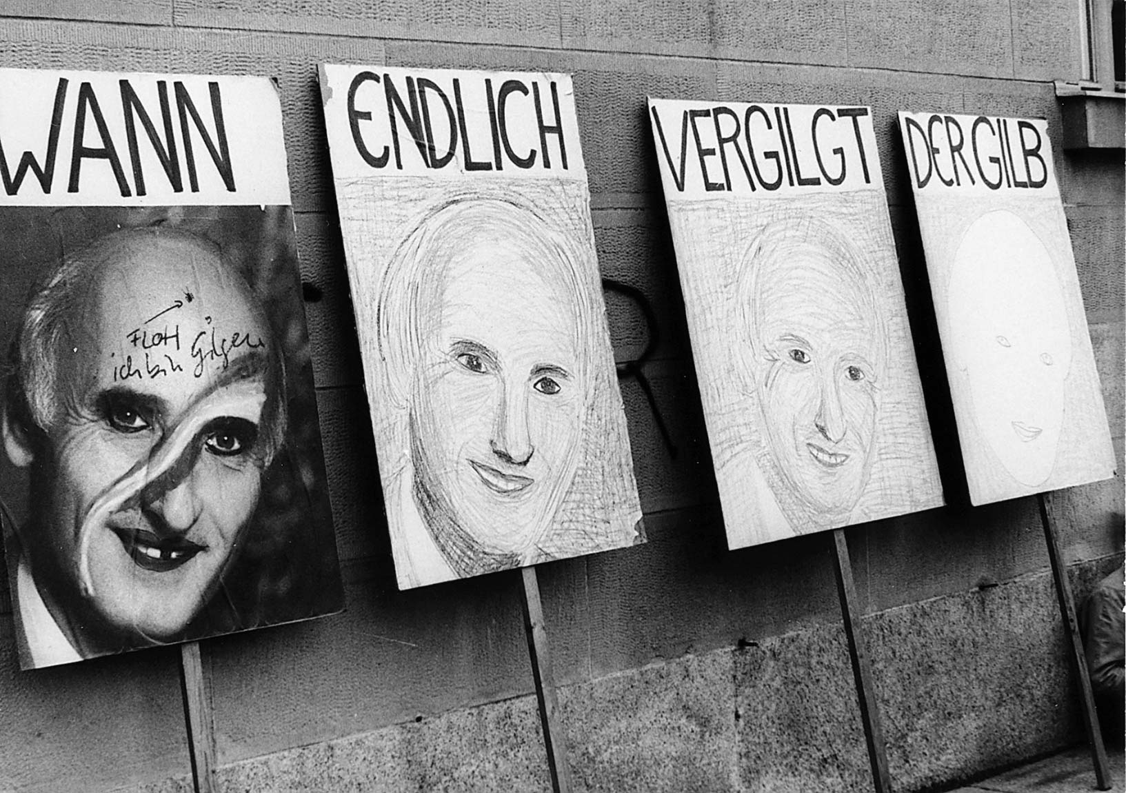 1980 – Protest gegen Erziehungsdirektor Gilgen im Kontext des Opernhauskrawalls