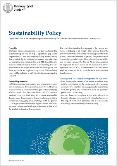 Sustainability Policy (Cover)