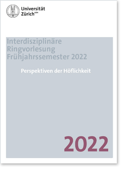 Ringvorlesung «Perspektiven der Höflichkeit» (Cover Flyer)