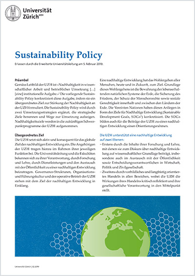 Sustainability Policy (Cover)