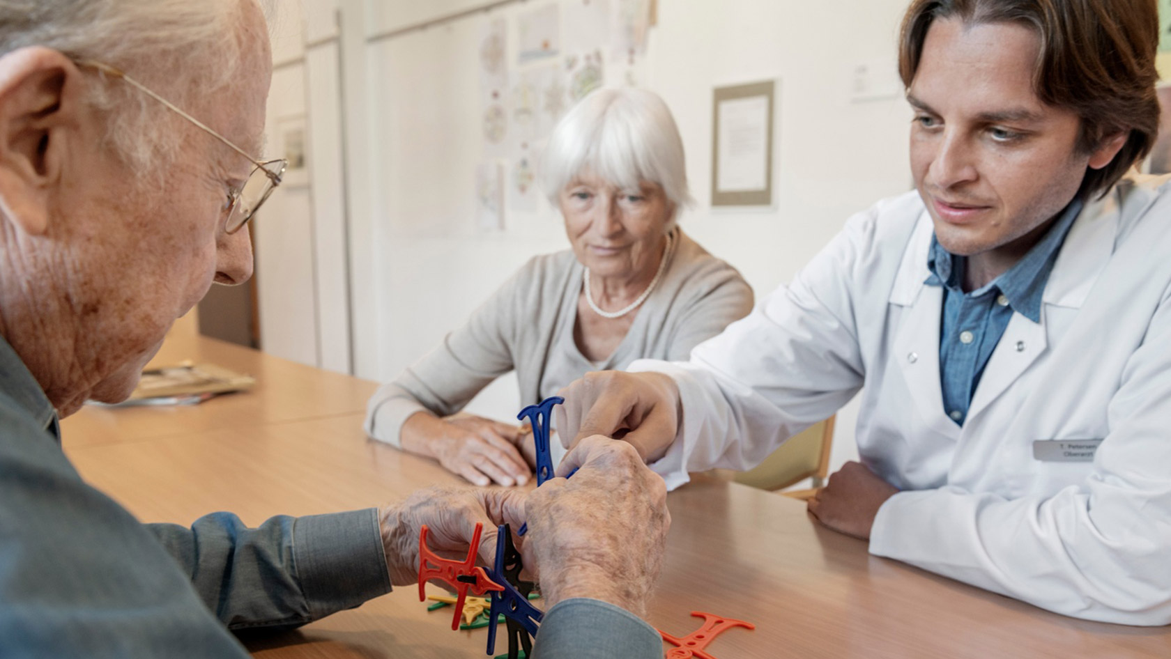 Elderly patient in therapy