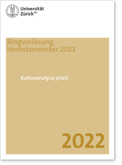 Ringvorlesung «Kulturanalyse jetzt!» (Cover Flyer)