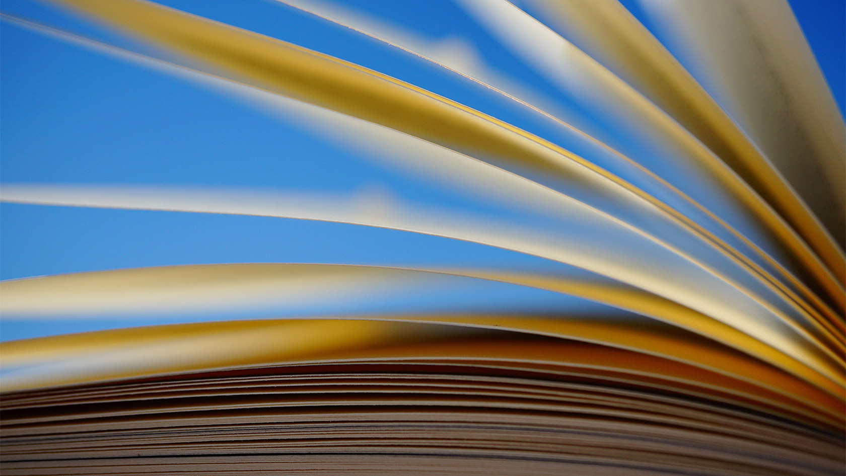 Aufgeklapptes Buch