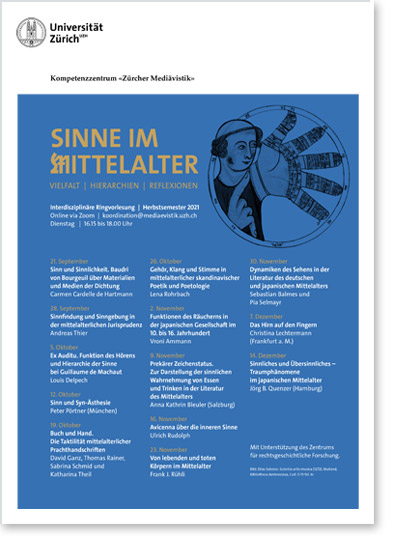 RV «Sinne im Mittelalter» (Cover Flyer)