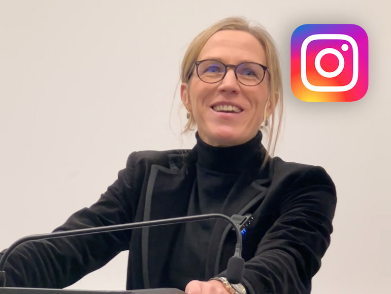 Gunhild Godenzi at the lectern