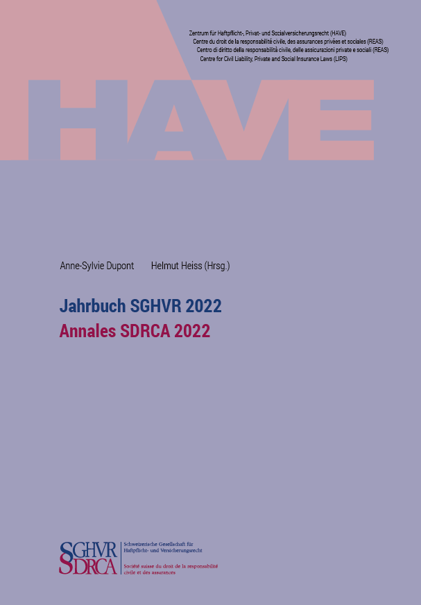 Cover SGHVR Jahrbuch 2022